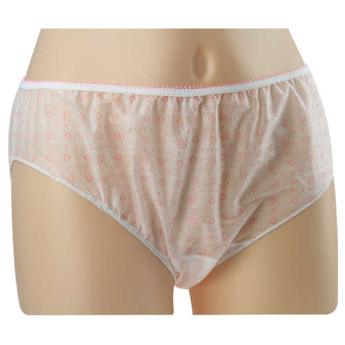 Heart Printed Women's Disposable Panites